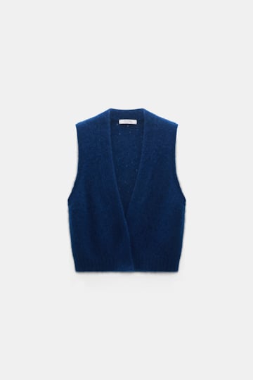 Dorothee Schumacher Cashmere vest with pointelle ocean
