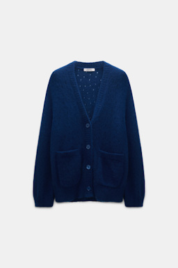 Dorothee Schumacher Cashmere cardigan with pointelle ocean
