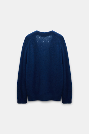 Dorothee Schumacher Cashmere cardigan with pointelle ocean