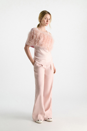 Dorothee Schumacher Fluffy Tanktop aus Merino und Kaschmir candy