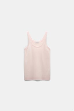 Dorothee Schumacher Merino-cashmere fluffy knit tank top candy