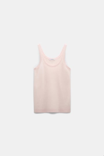 Dorothee Schumacher Fluffy Tanktop aus Merino und Kaschmir candy