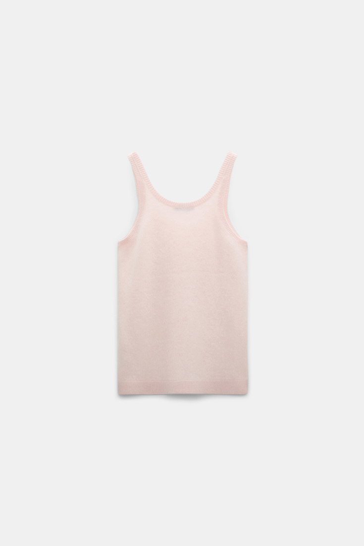 Dorothee Schumacher Fluffy Tanktop aus Merino und Kaschmir candy