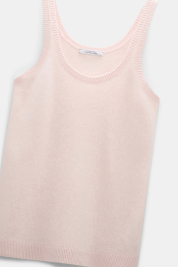 Dorothee Schumacher Fluffy Tanktop aus Merino und Kaschmir candy
