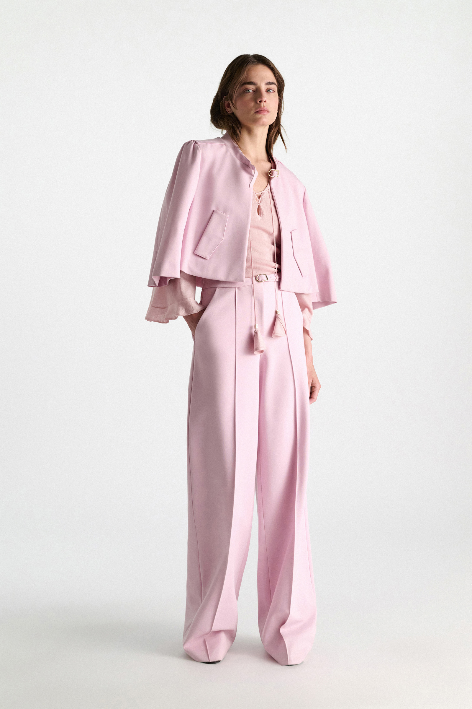 Dorothee Schumacher Pullover mit V-Ausschnitt powder