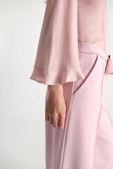 Dorothee Schumacher Lace front knit top powder