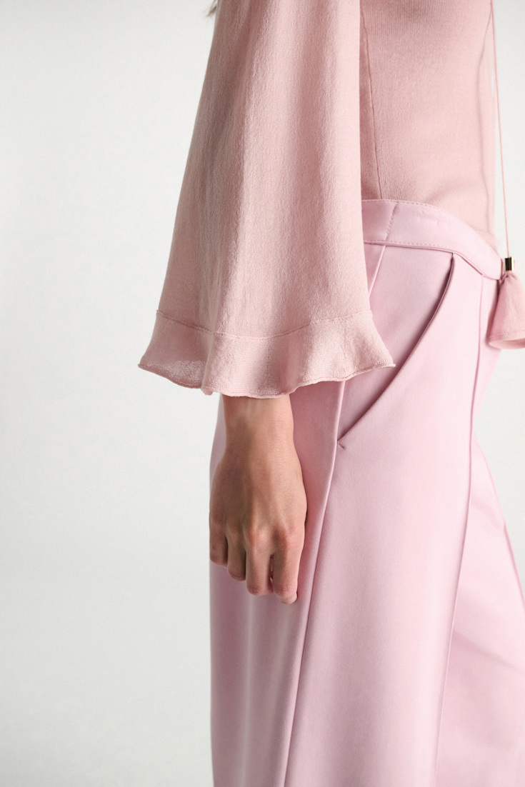 Dorothee Schumacher Pullover mit V-Ausschnitt powder