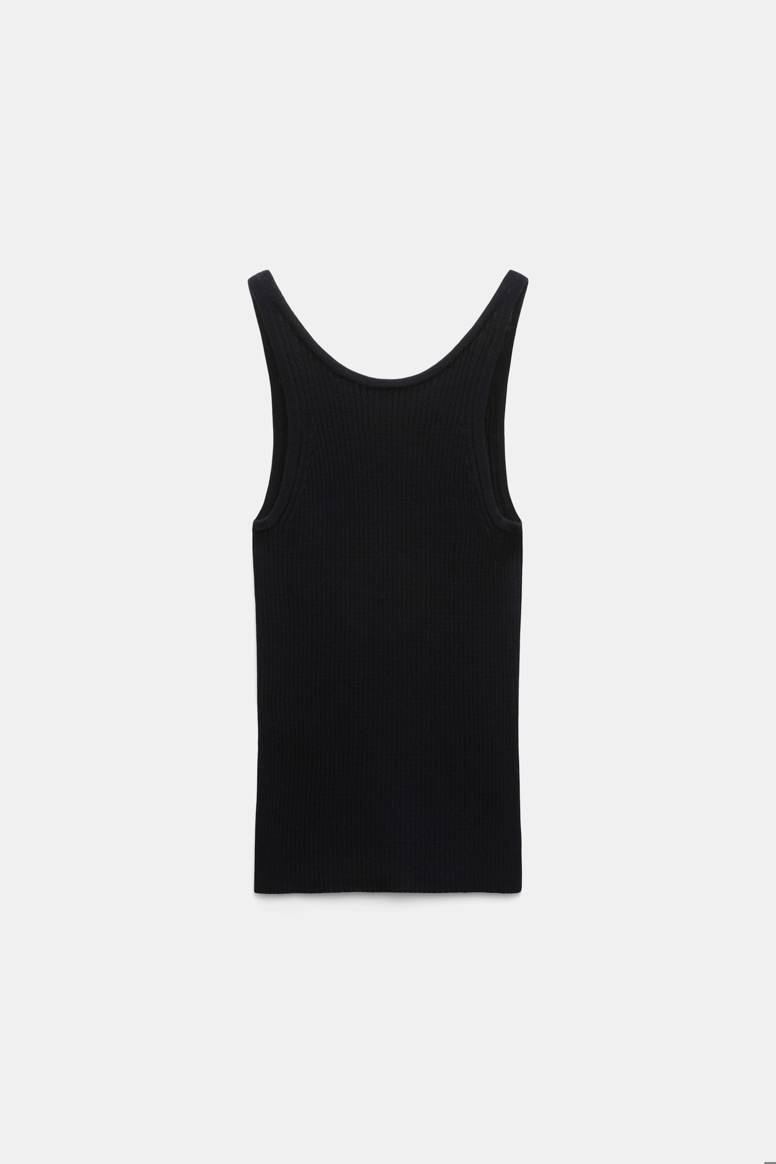 Dorothee Schumacher Tanktop mit Rundhalsausschnitt und Rippstrick dark navy