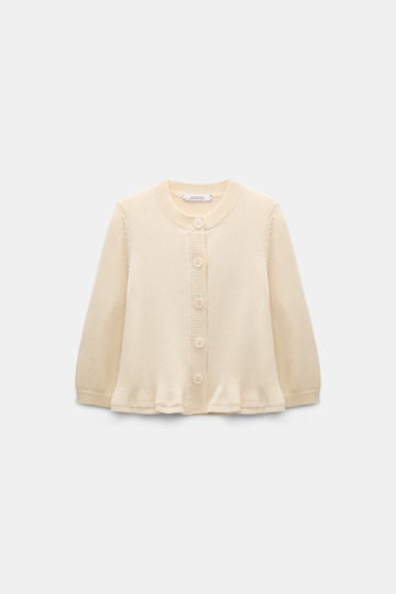 Dorothee Schumacher Cropped pullover with flounce effect icy lemon
