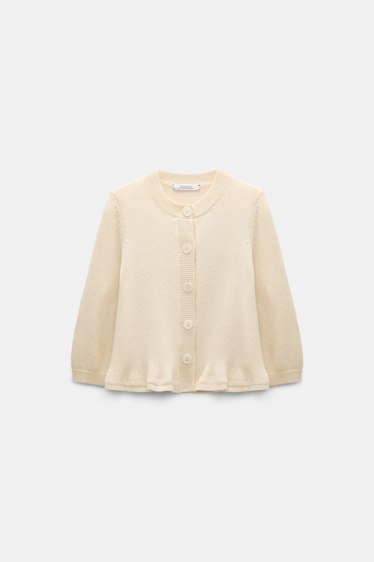 Dorothee Schumacher Cropped pullover with flounce effect icy lemon