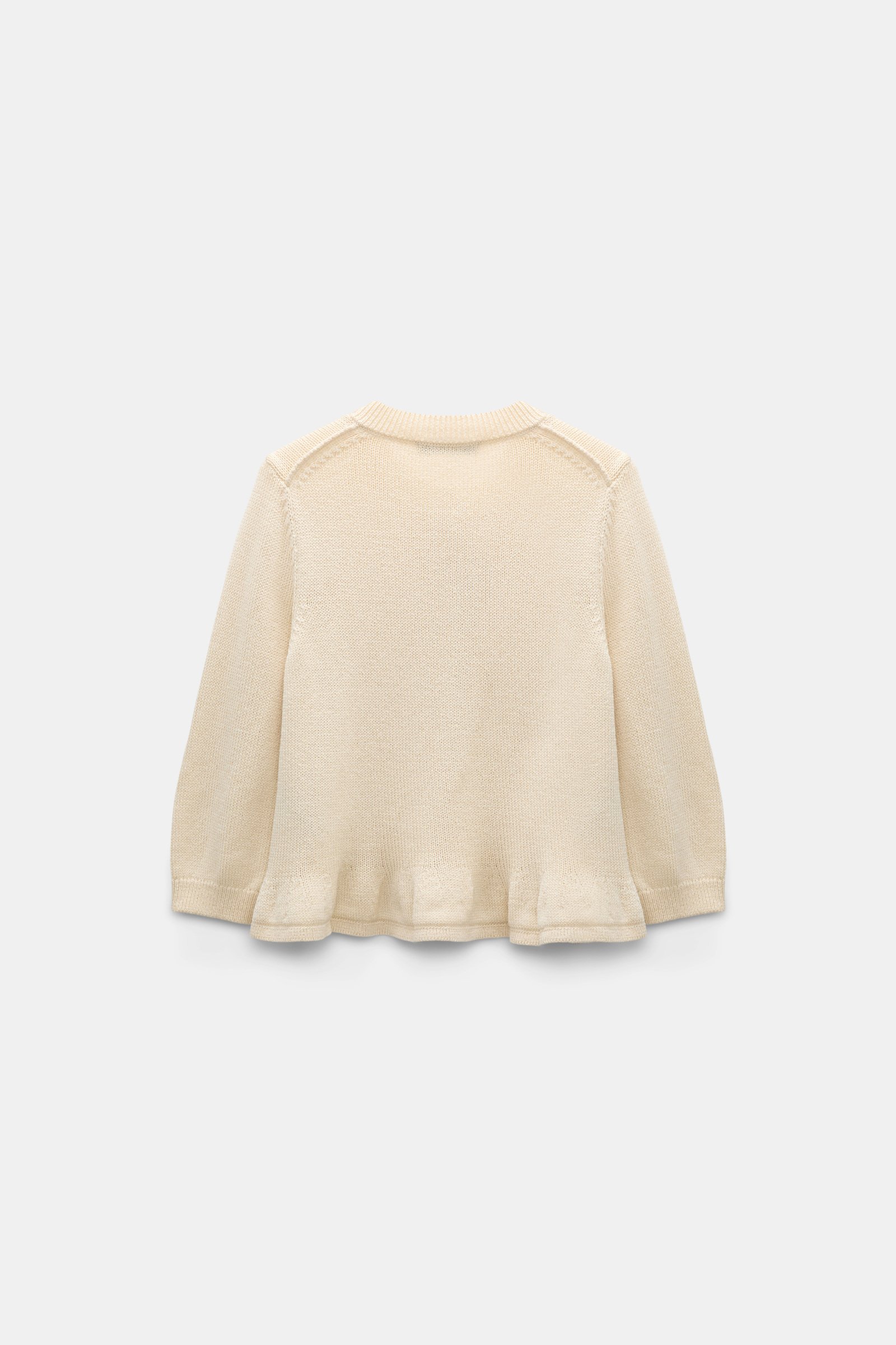 Dorothee Schumacher Cropped pullover with flounce effect icy lemon
