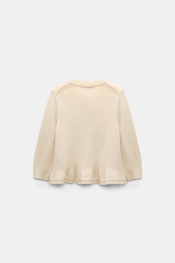 Dorothee Schumacher Cropped pullover with flounce effect icy lemon