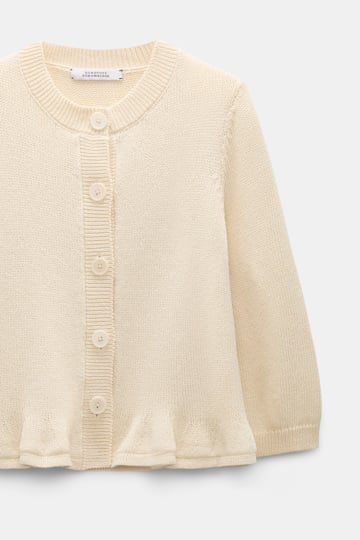 Dorothee Schumacher Cropped pullover with flounce effect icy lemon