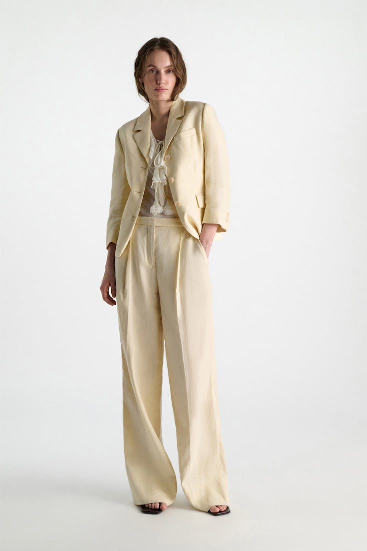 Dorothee Schumacher Blouse-style T-shirt with laced plastron orchid white