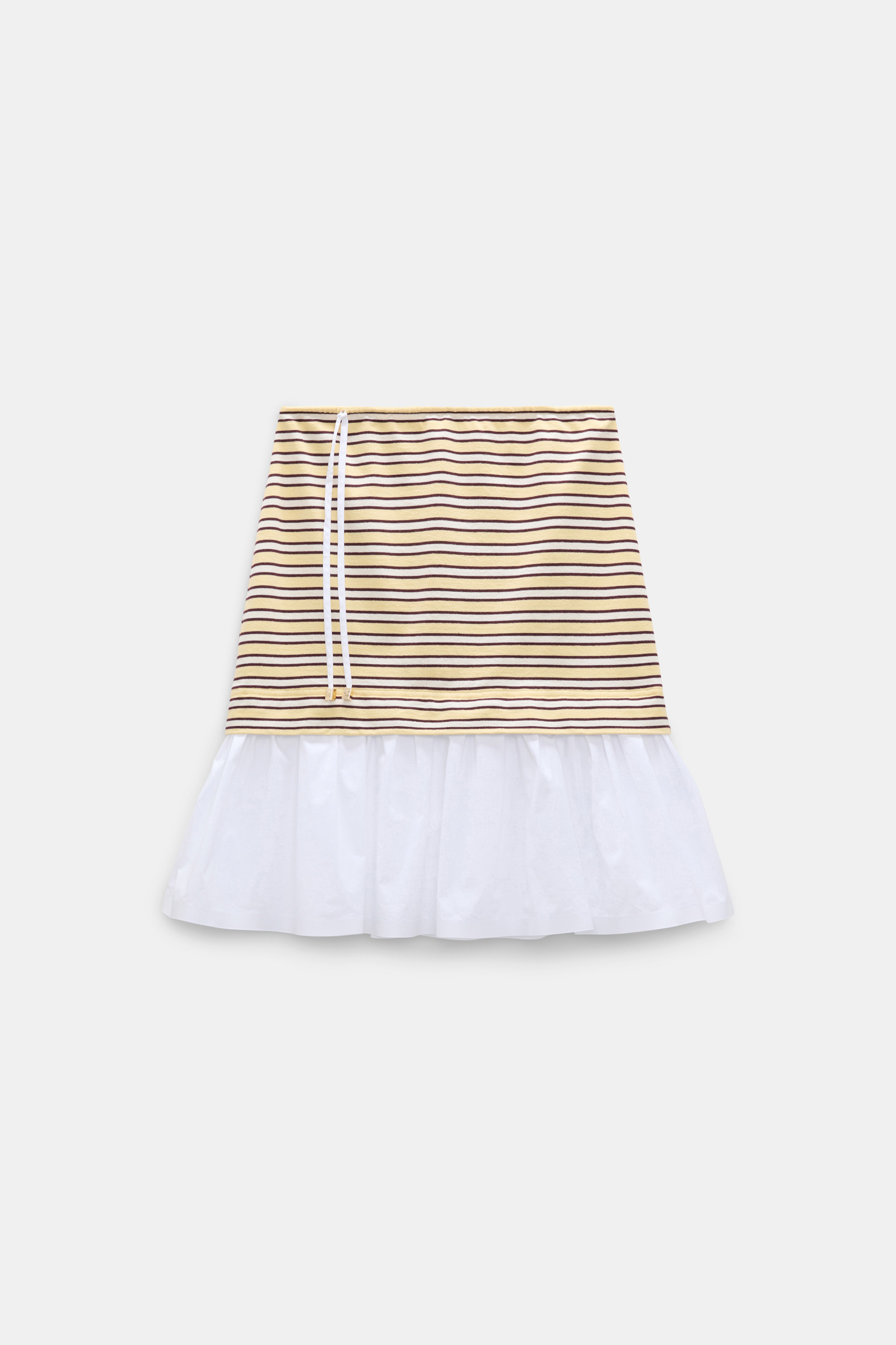 Dorothee Schumacher Gestreifter Rock mit Volantsaum jersey stripe