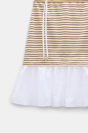 Dorothee Schumacher Gestreifter Rock mit Volantsaum jersey stripe