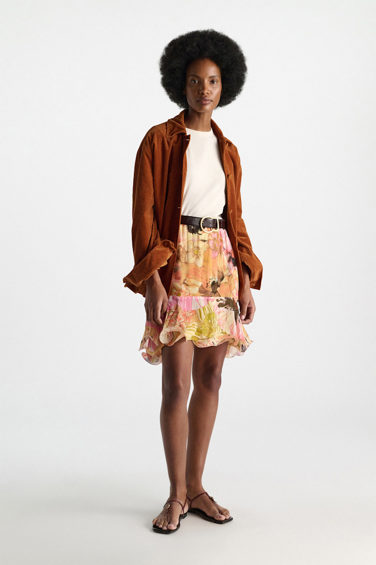 Dorothee Schumacher Rundhals-T-Shirt in verkürzter Passform canvas white