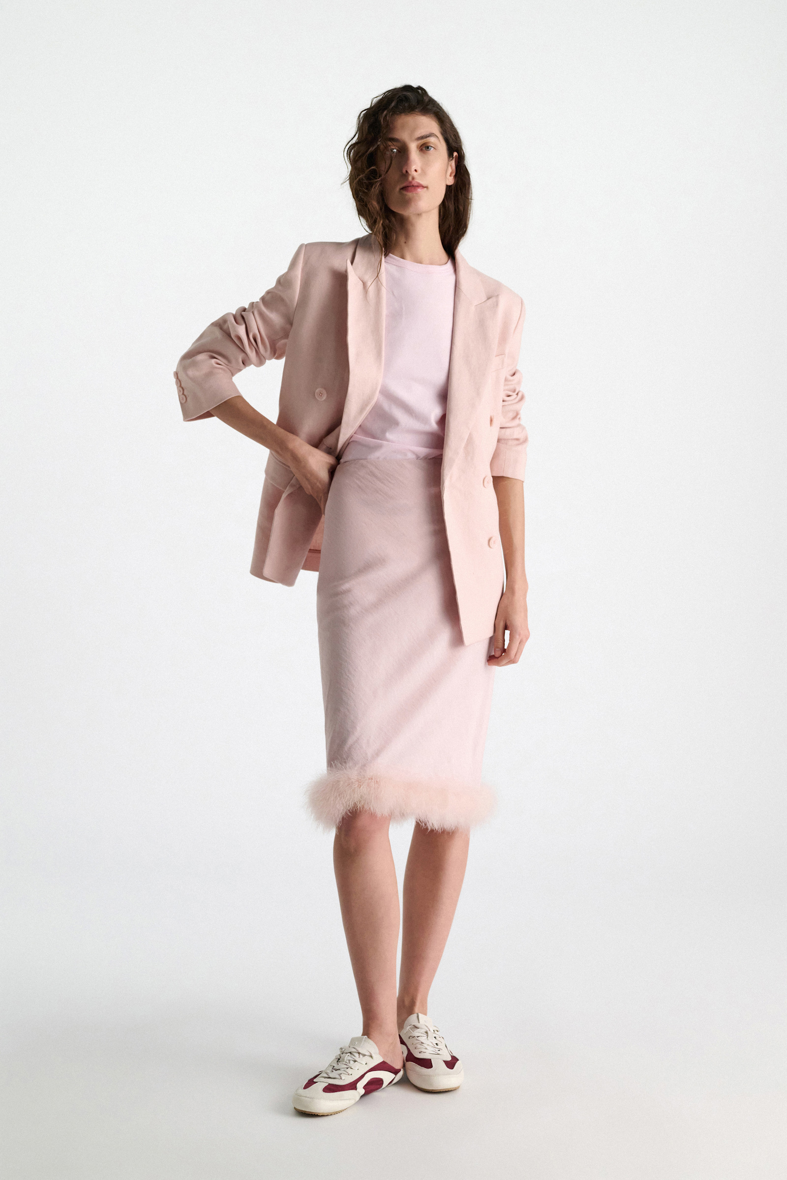 Dorothee Schumacher Rundhals-T-Shirt in verkürzter Passform shadowy candy