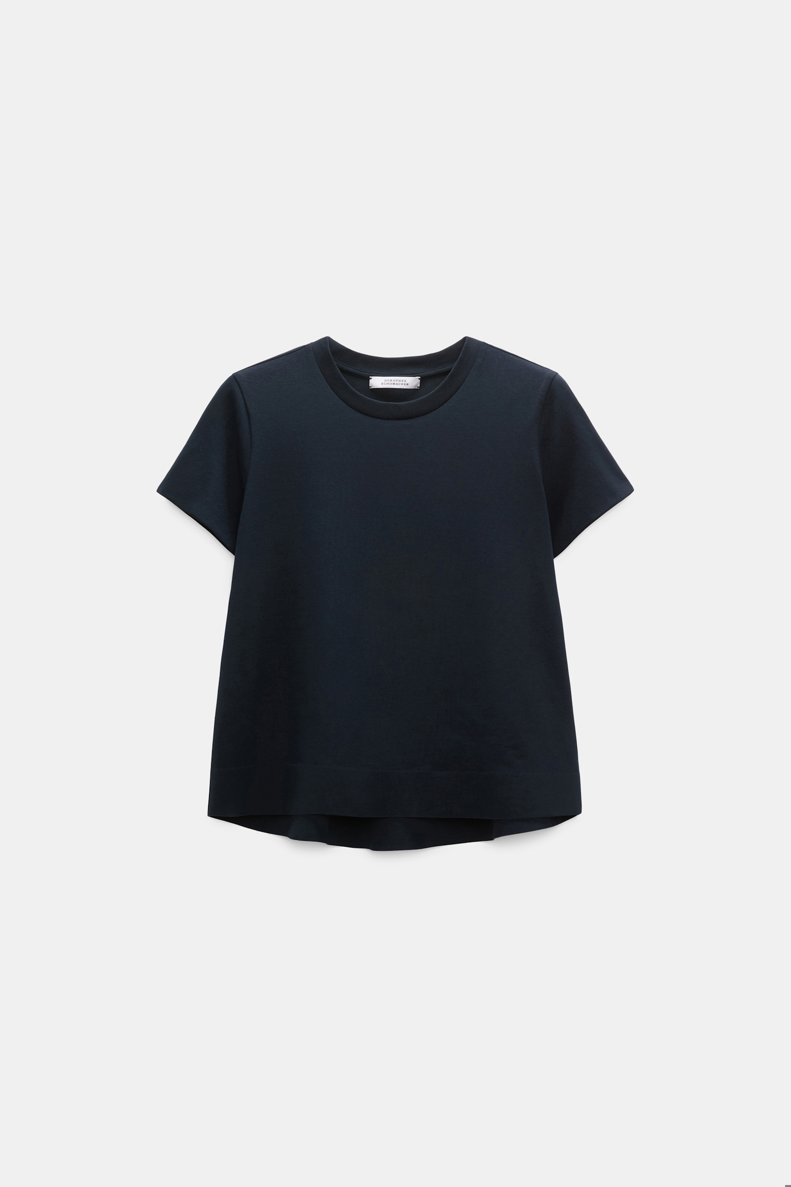 Dorothee Schumacher Flared Rundhalsshirt dark navy