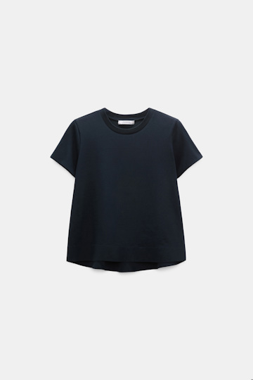 Dorothee Schumacher Flared Rundhalsshirt dark navy