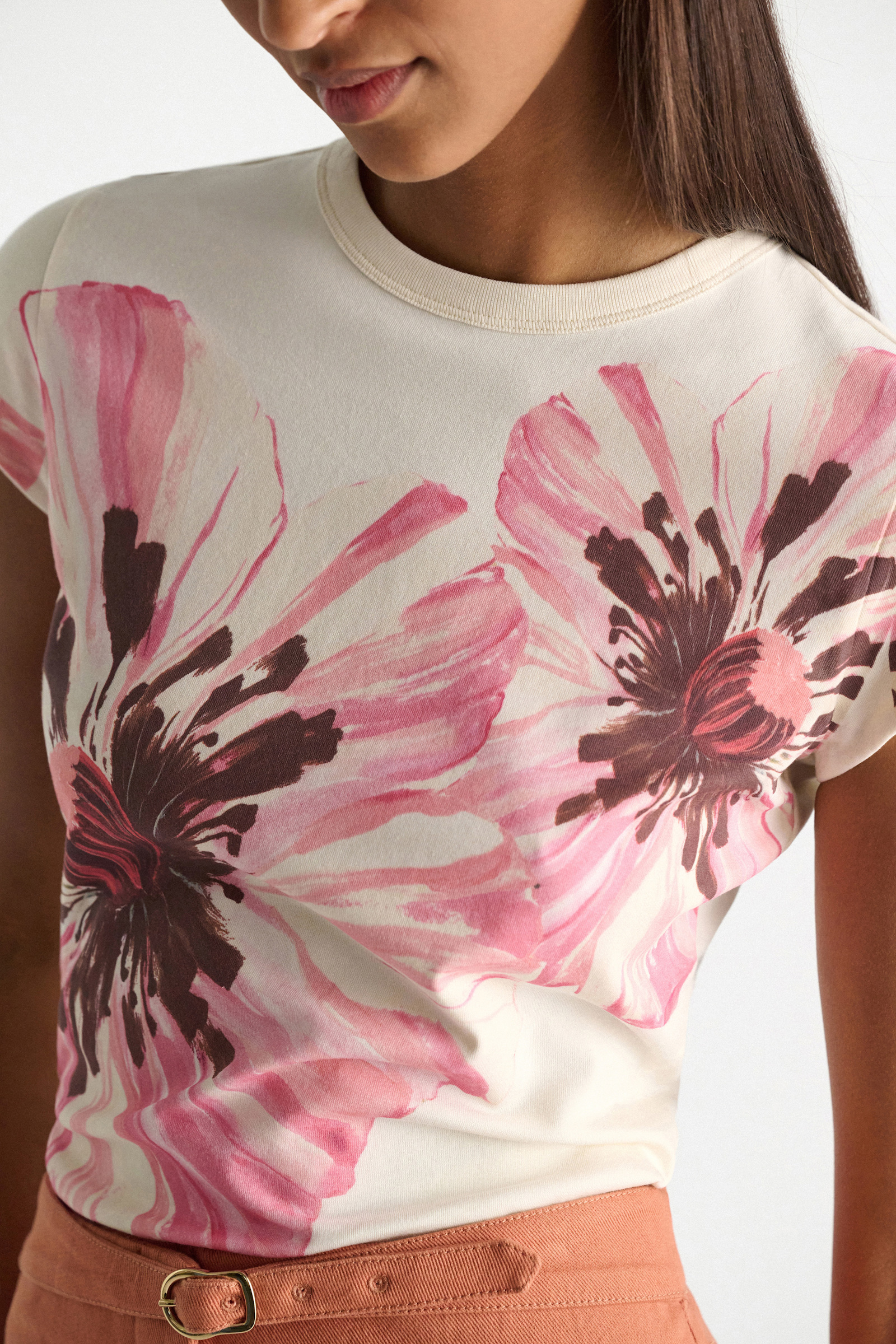 Dorothee Schumacher Baby-Tee Printshirt poppy flower pink