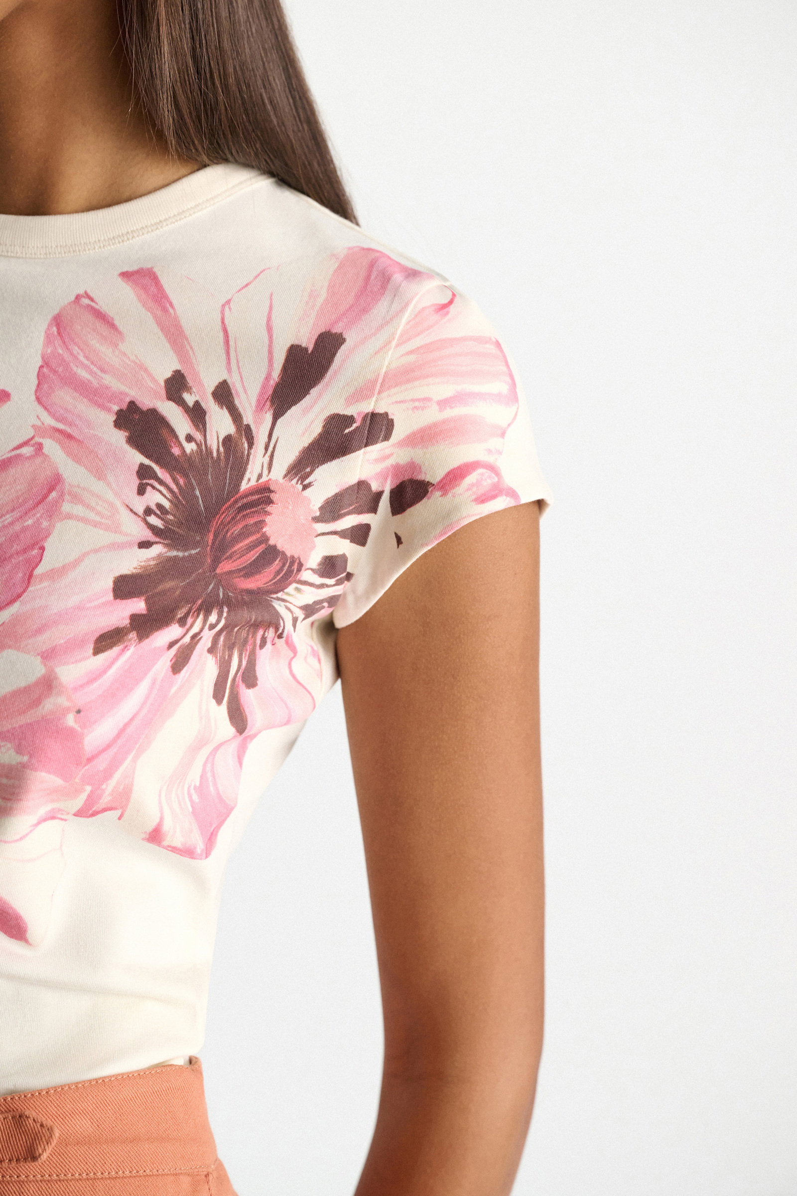 Dorothee Schumacher Baby-Tee Printshirt poppy flower pink