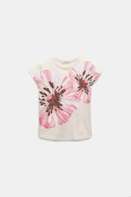 Dorothee Schumacher T-shirt with XL digital print poppy flower pink