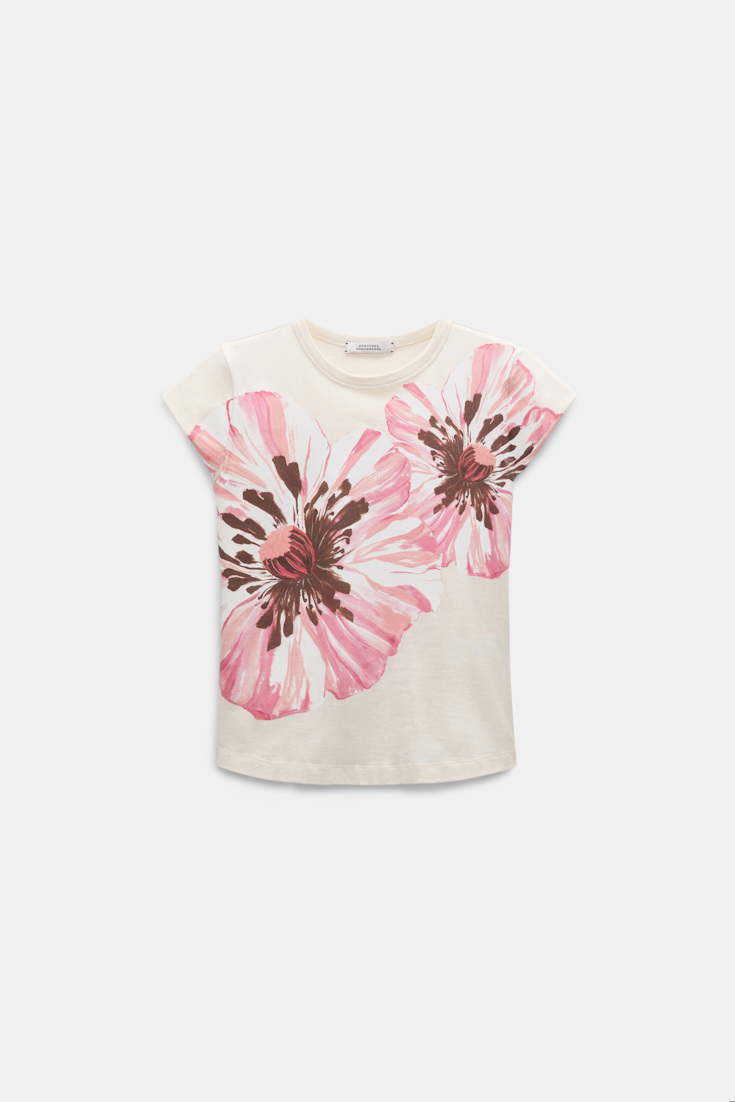 Dorothee Schumacher Baby-Tee Printshirt poppy flower pink