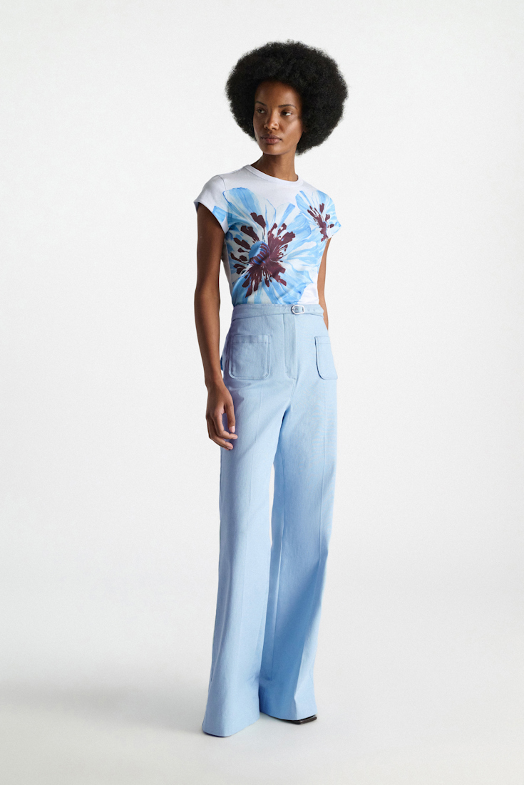 Dorothee Schumacher Baby-Tee Printshirt poppy flower blue