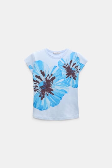 Dorothee Schumacher Baby-Tee Printshirt poppy flower blue