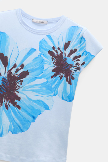 Dorothee Schumacher Baby-Tee Printshirt poppy flower blue
