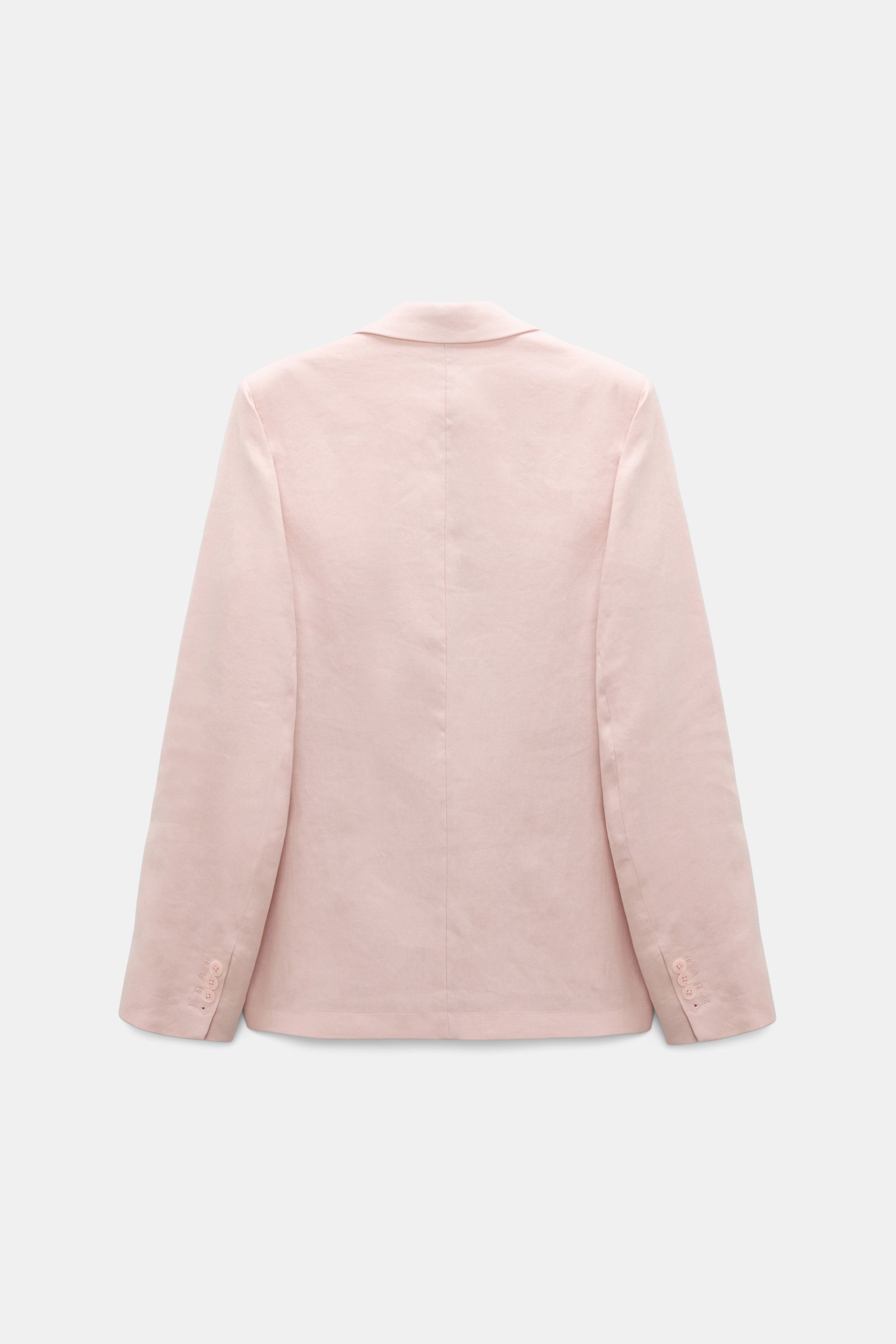 Dorothee Schumacher Double-breasted linen-cotton blazer powder
