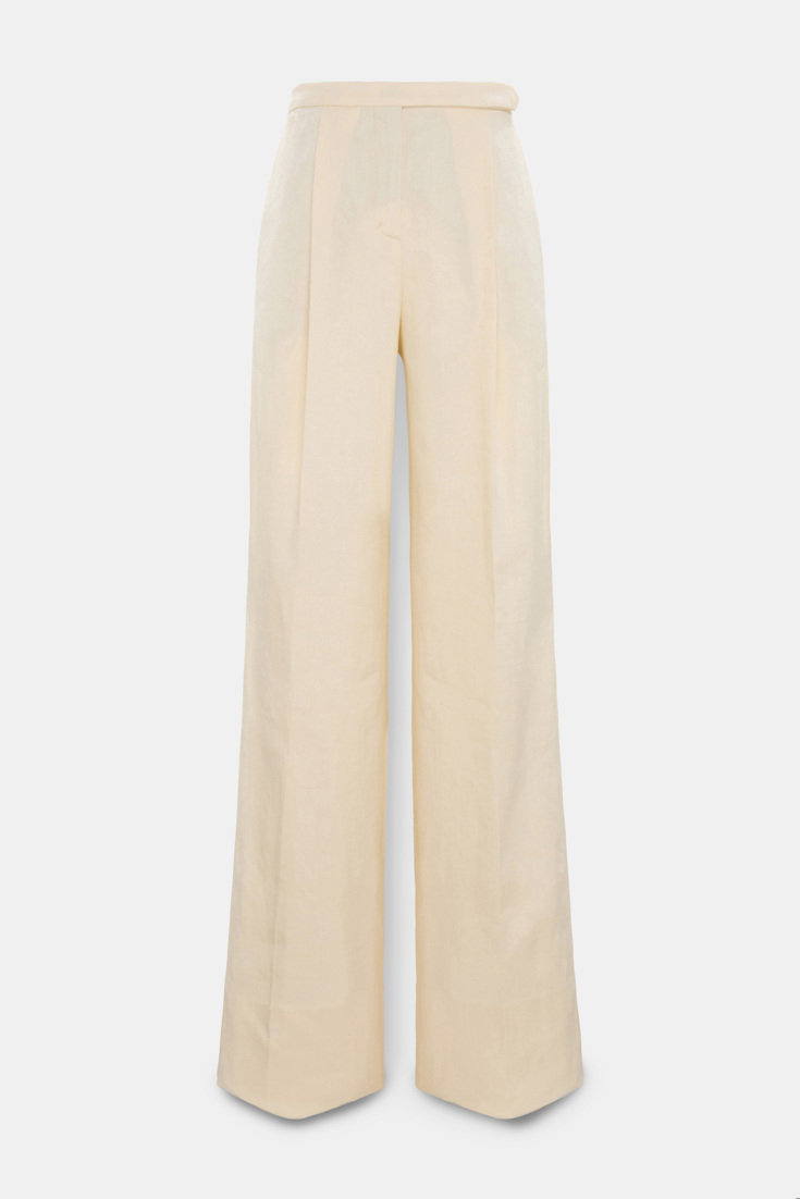Dorothee Schumacher Linen-cotton pants champagner