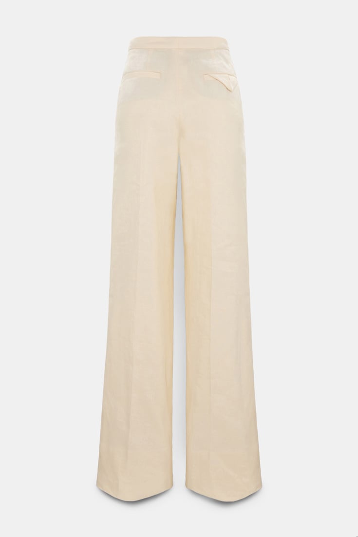 Dorothee Schumacher Linen-cotton pants champagner