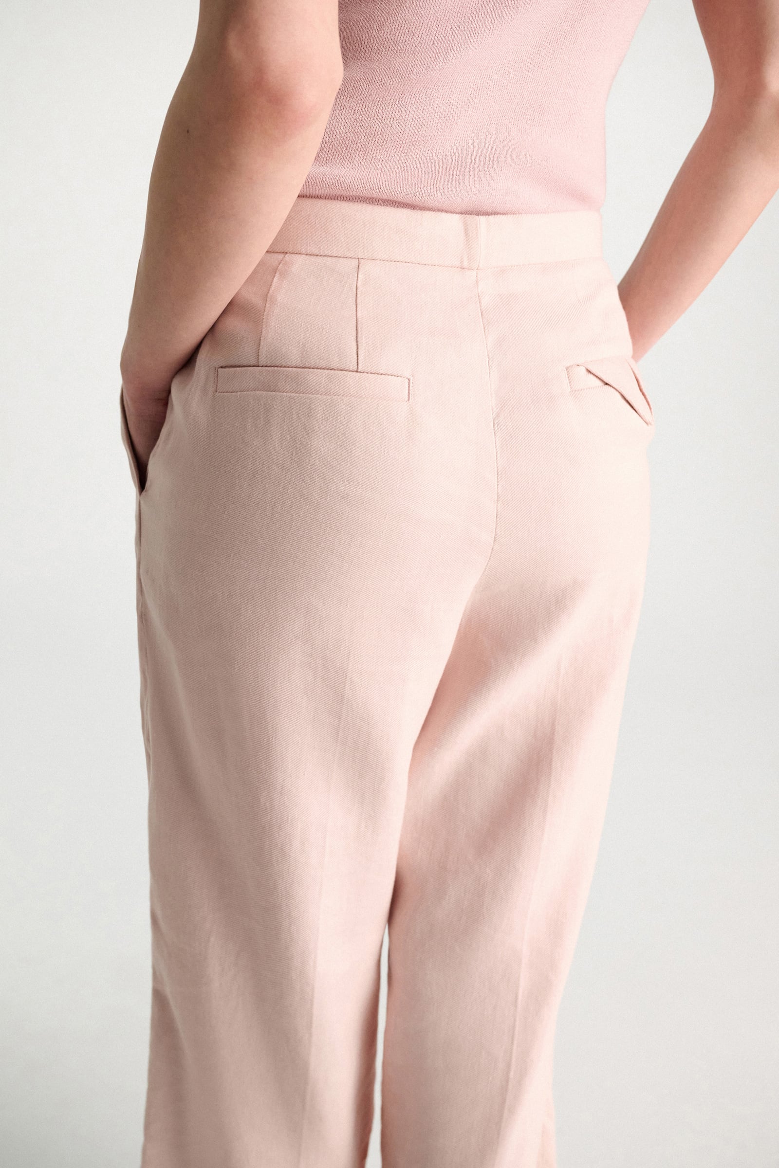 Dorothee Schumacher Linen-cotton pants powder