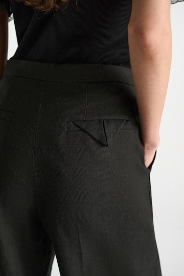 Dorothee Schumacher Linen-cotton pants pure black