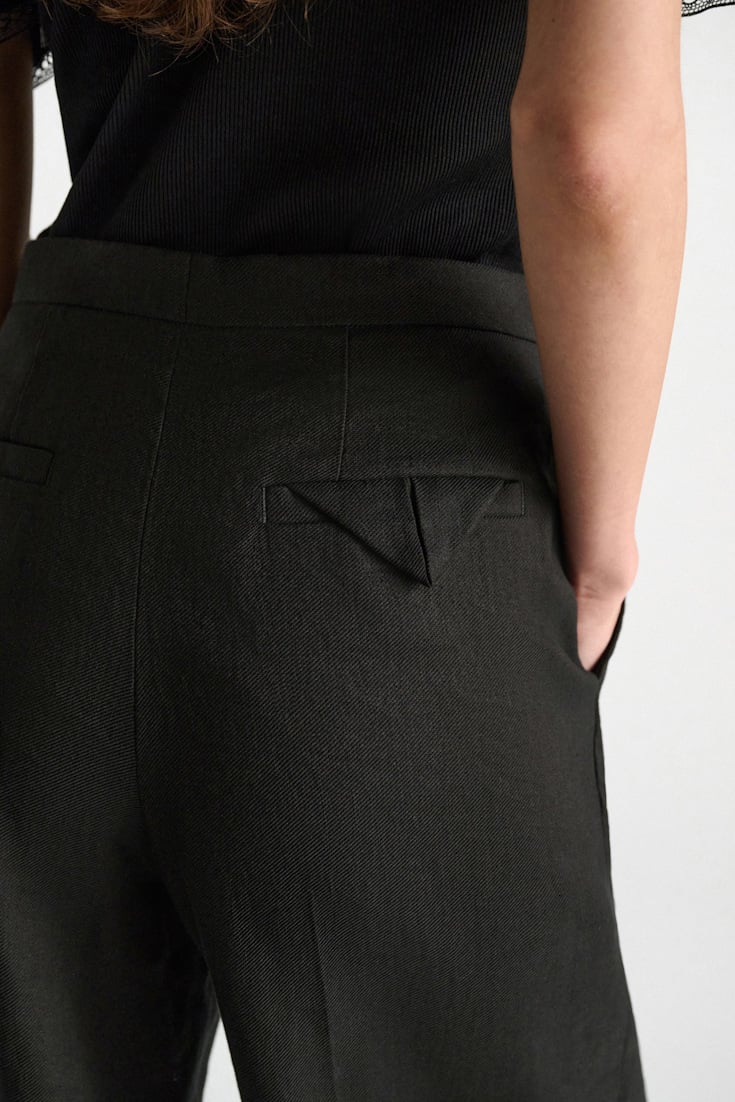 Dorothee Schumacher Linen-cotton pants pure black