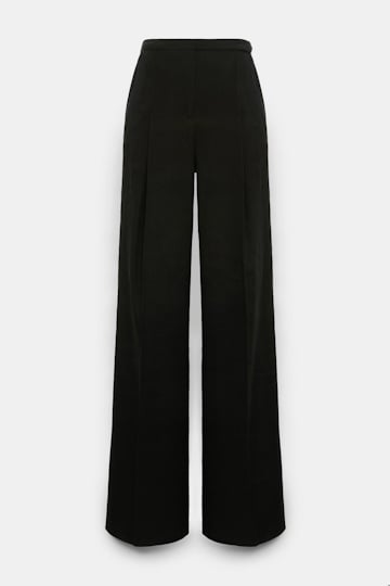 Dorothee Schumacher Linen-cotton pants pure black
