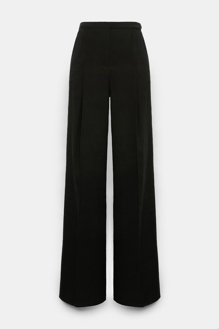 Dorothee Schumacher Linen-cotton pants pure black