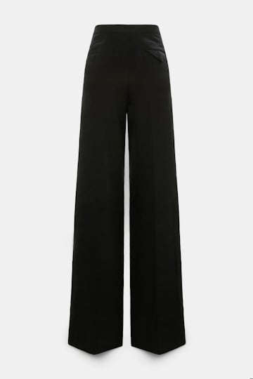 Dorothee Schumacher Linen-cotton pants pure black