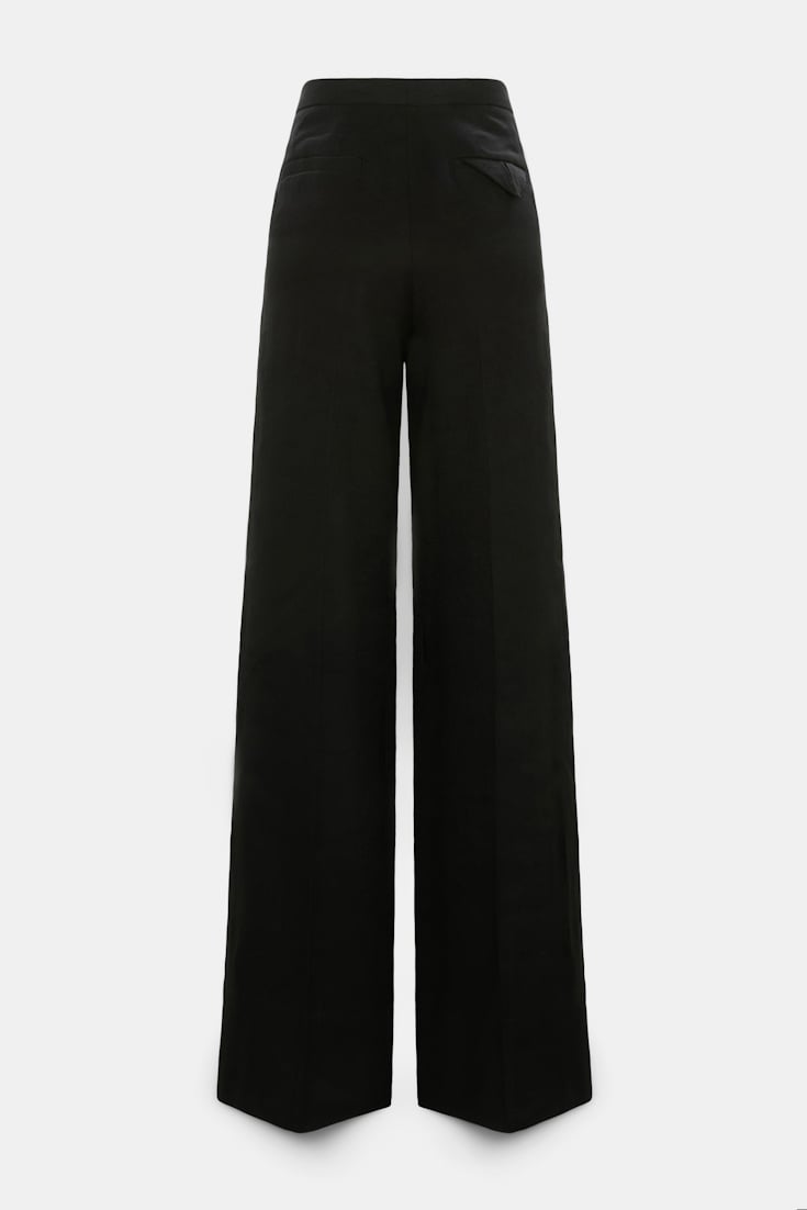 Dorothee Schumacher Linen-cotton pants pure black