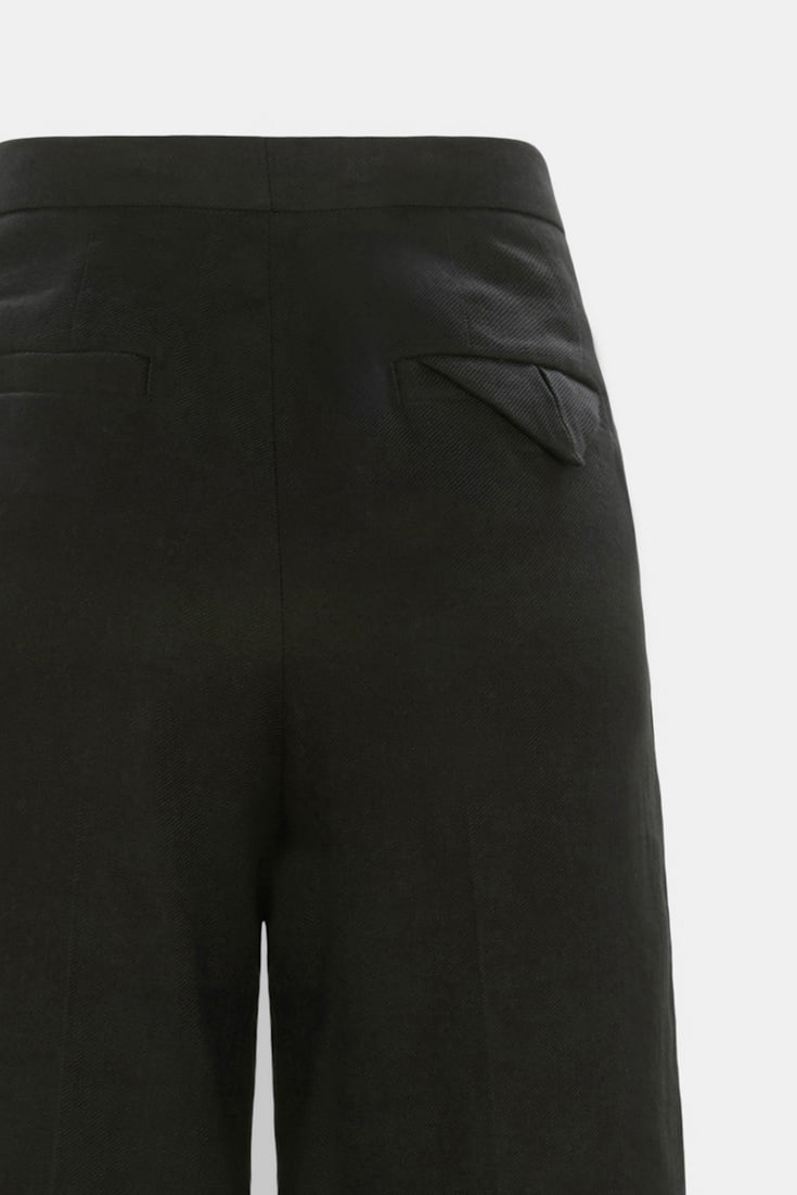 Dorothee Schumacher Linen-cotton pants pure black
