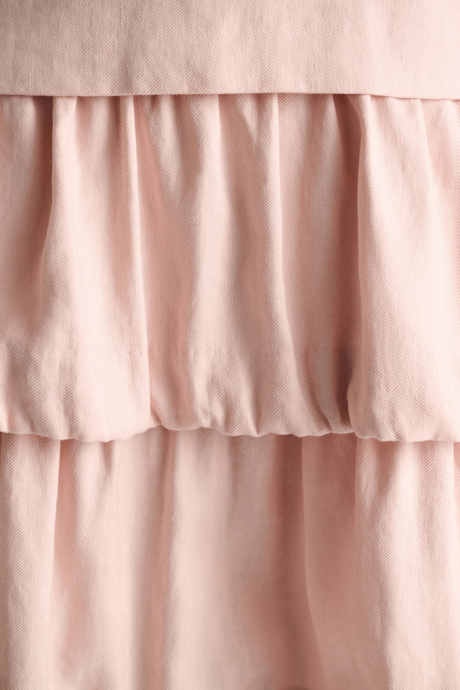 Dorothee Schumacher Midi-Kleid mit Memory Wire-Details aus Leinen und Baumwolle powder