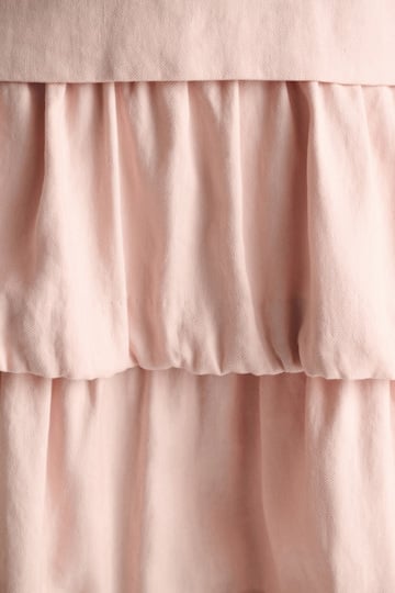 Dorothee Schumacher Midi-Kleid mit Memory Wire-Details aus Leinen und Baumwolle powder