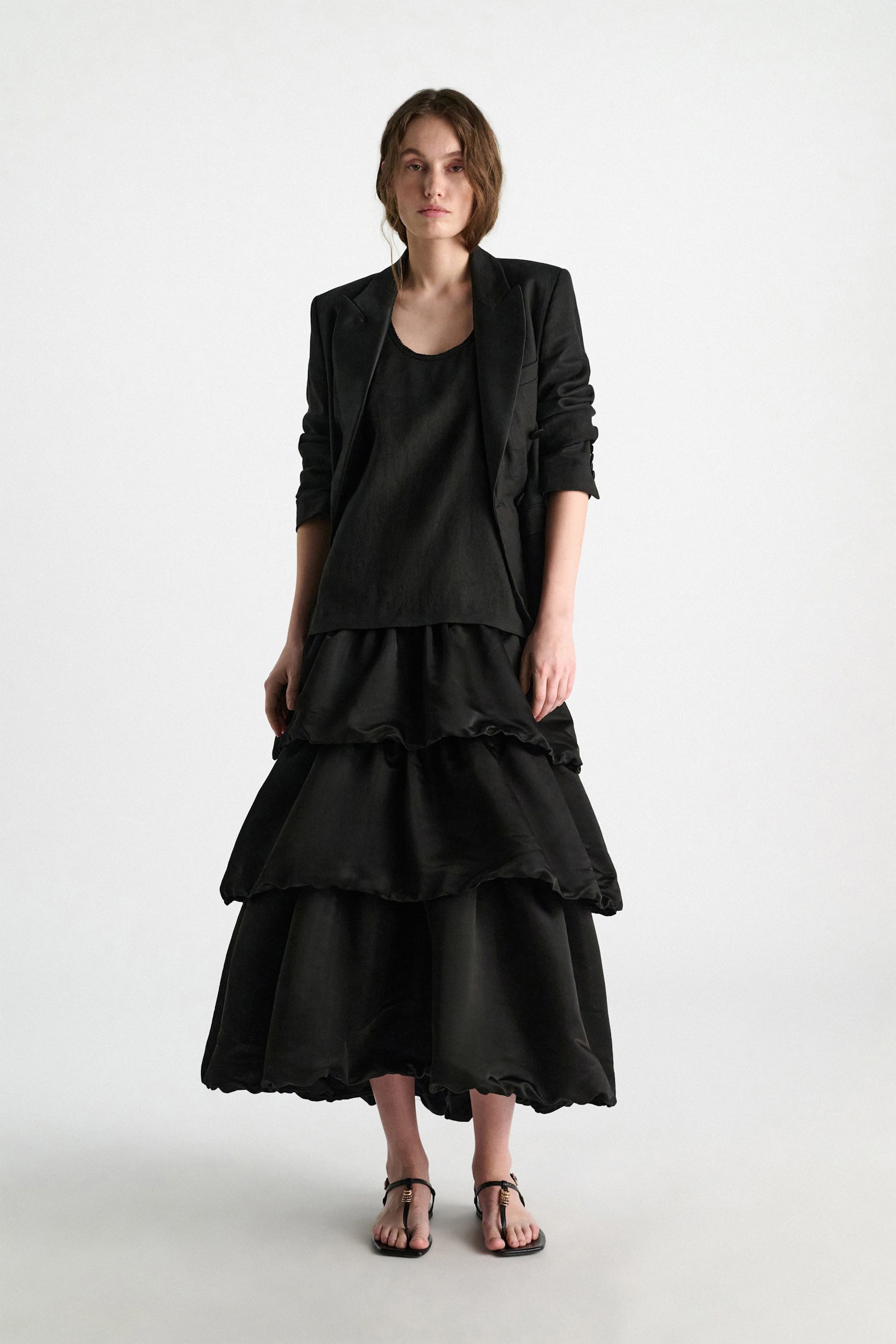 Dorothee Schumacher Patchwork-Kleid pure black