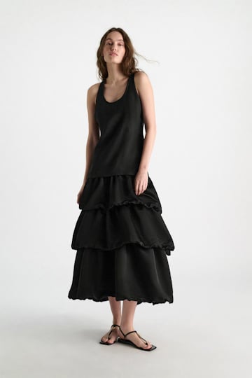 Dorothee Schumacher Patchwork-Kleid pure black
