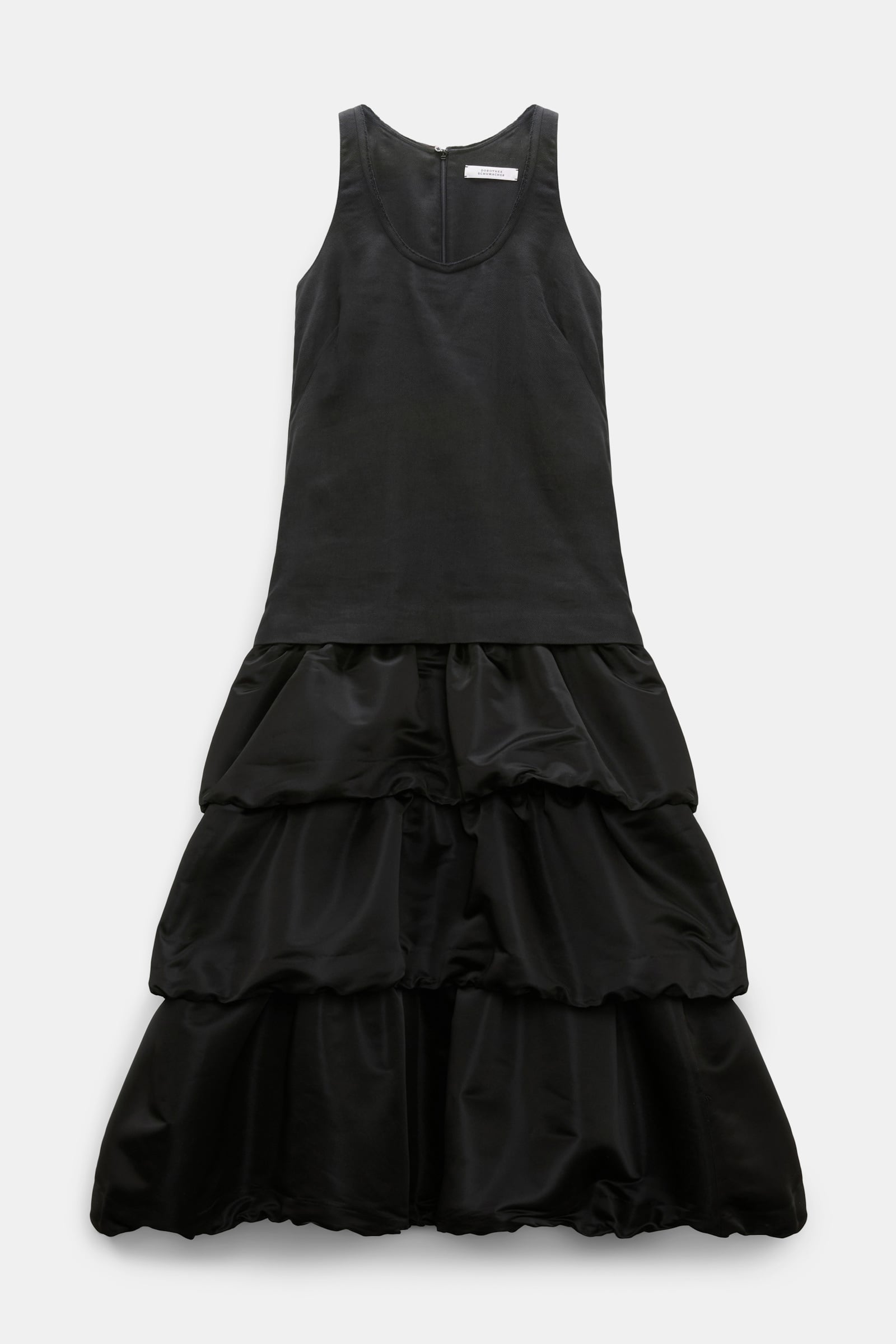 Dorothee Schumacher Patchwork-Kleid pure black