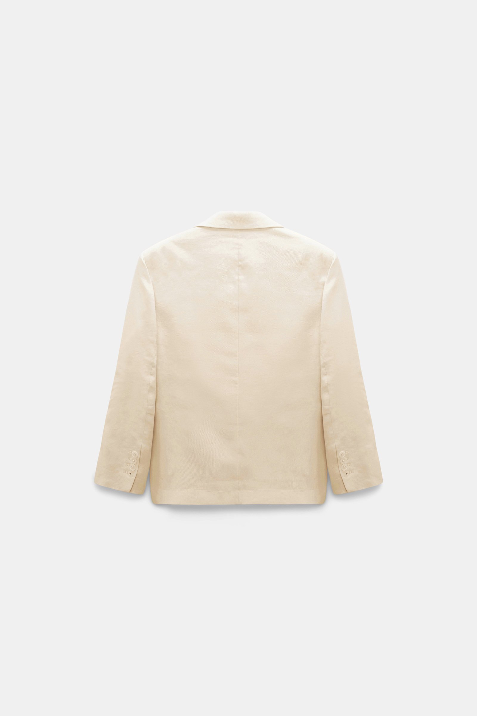 Dorothee Schumacher Linen-cotton shrunken blazer champagner