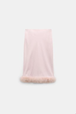 Dorothee Schumacher Knee-length skirt with feathers powder