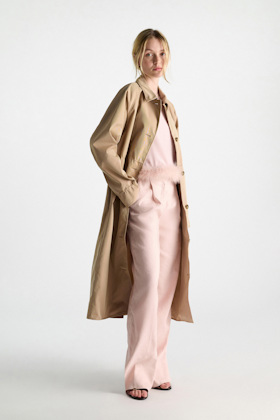 Dorothee Schumacher A-Linien Top mit Federn powder